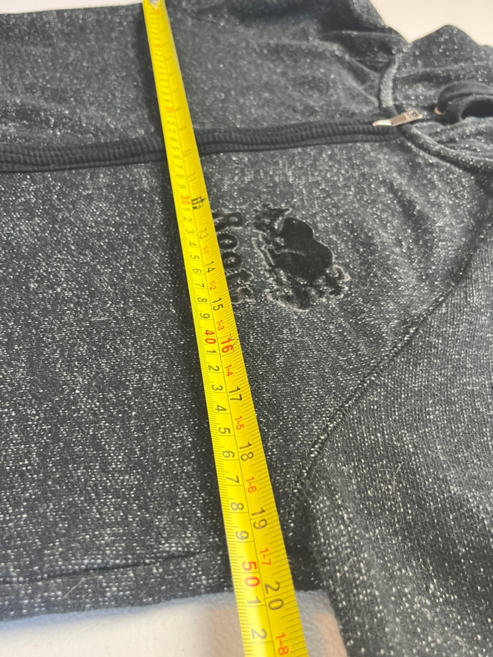 Roots Canada Heathered Black Full Zip Hoodie - Picture 11 of 12